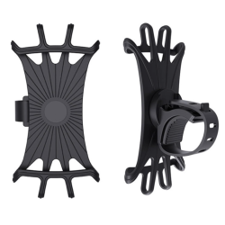 Suport de telefon pentru bicicleta din silicon 8 brate