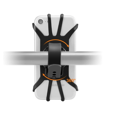 Suport de telefon pentru bicicleta din silicon 8 brate