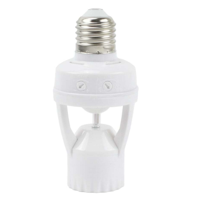 Suport dulie E27 cod Q H201 cu senzor de miscare IR