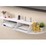 Suport elegant pentru router si alte dispozitive sau obiecte de decor 100x23cm alb