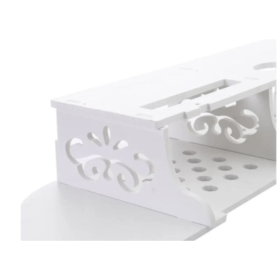 Suport elegant pentru router si alte dispozitive sau obiecte de decor 100x23cm alb