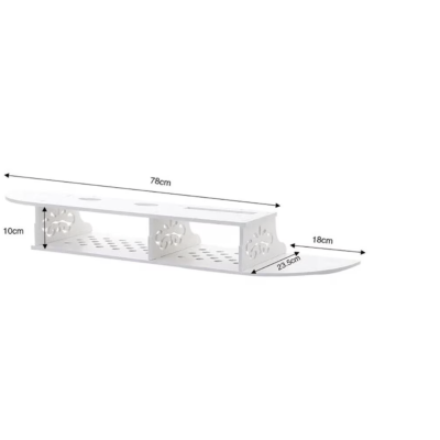 Suport elegant pentru router si alte dispozitive sau obiecte de decor 100x23cm alb