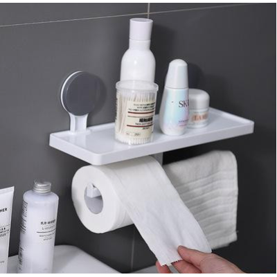 Suport hartie igienica cu etajera si suport prosop