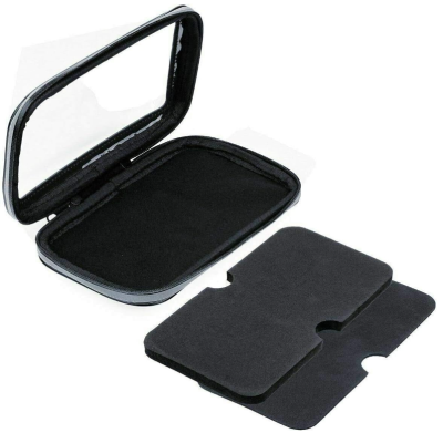 Suport husa telefon mobil LX 01 pentru bicicleta si motocicleta rezistent apa si socuri  touchscreen rotativ negru