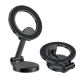 Suport magnetic auto rotativ la 360 grade cu baza rotunda pliabil 