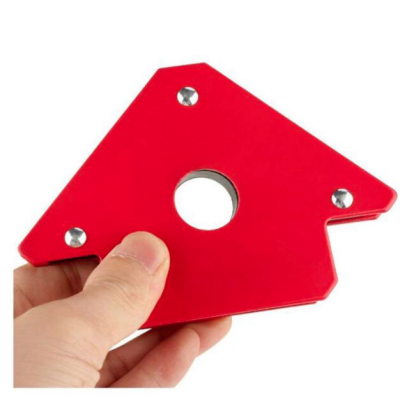 Suport magnetic pentru sudură în unghi, roșu, 3”