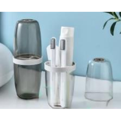 Suport Multifunctional Transparent pentru Periuta de Dinti