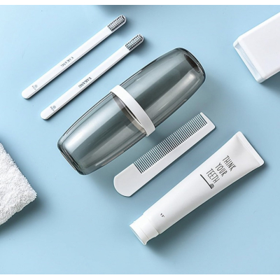 Suport Multifunctional Transparent pentru Periuta de Dinti