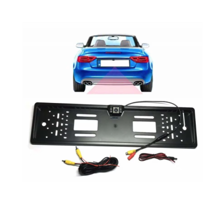 Suport numar auto cu camera video marsarier cu LED unghi filmare 170 grade BASE