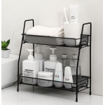 Suport organizator din metal cu 2 etajere AMIGOLD