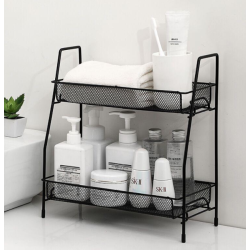 Suport organizator din metal cu 2 etajere AMIGOLD