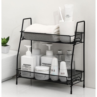 Suport organizator din metal cu 2 etajere AMIGOLD