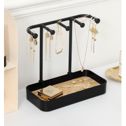 Suport pentru bijuterii cu 5 brate 20 x 10 x 19 cm NEGRU
