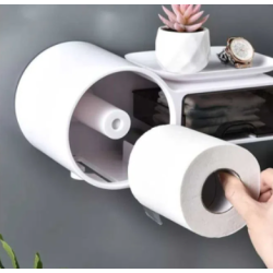 Suport pentru hartie igienica SNH-1 si servetele de perete cu sertar depozitare