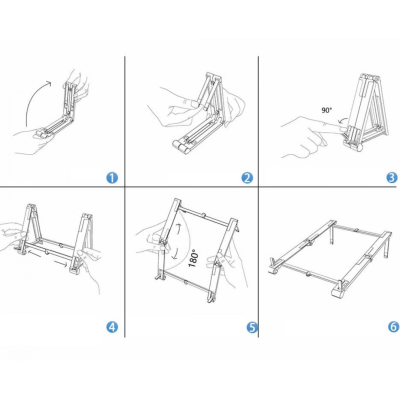 Suport pliabil laptop/telefon/tableta Andowl Q ZJ009 negru