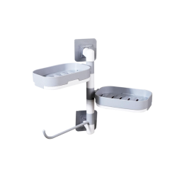 Suport sapun cu montare pe perete gri