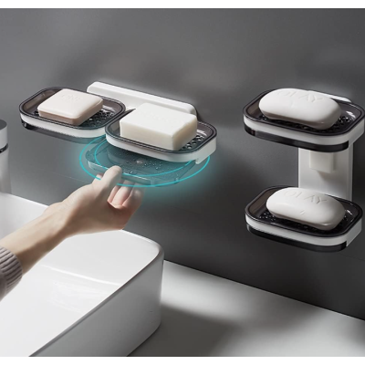 Suport sapun cu sertar fixare prin lipire