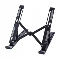 Suport tableta sau laptop plastic ABS reglaj 6 niveluri negru