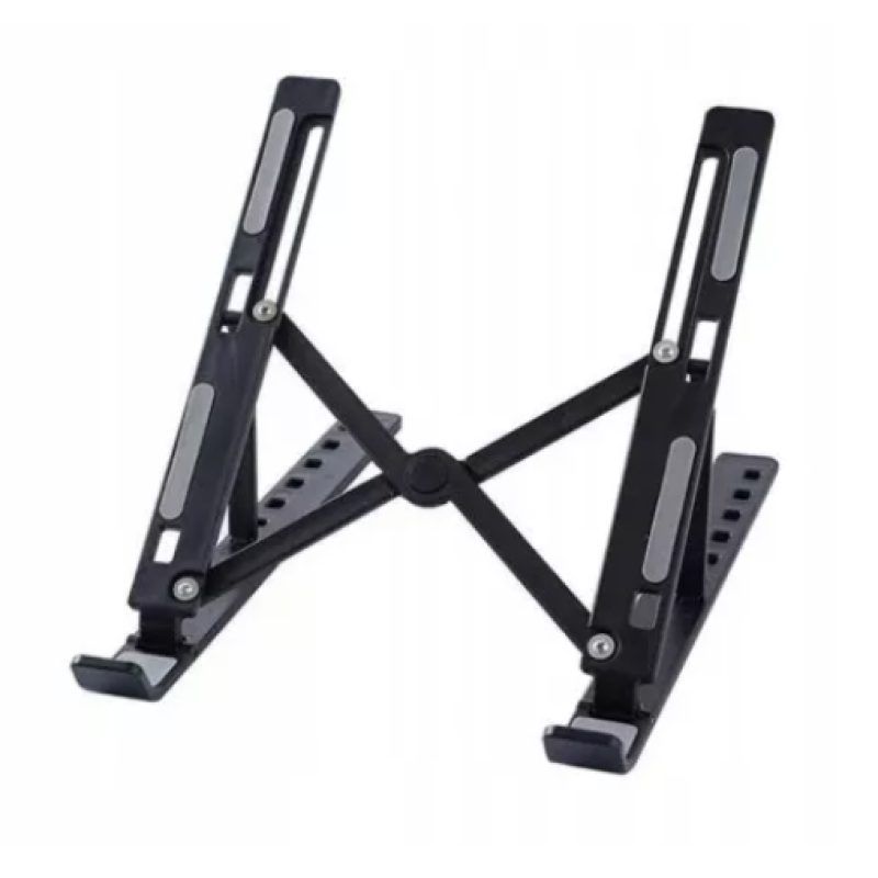 Suport tableta sau laptop plastic ABS reglaj 6 niveluri negru