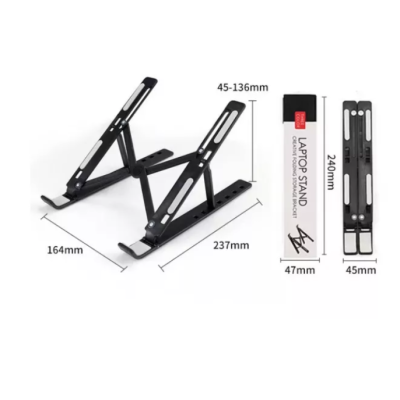 Suport tableta sau laptop plastic ABS reglaj 6 niveluri negru