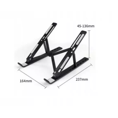 Suport tableta sau laptop plastic ABS reglaj 6 niveluri negru