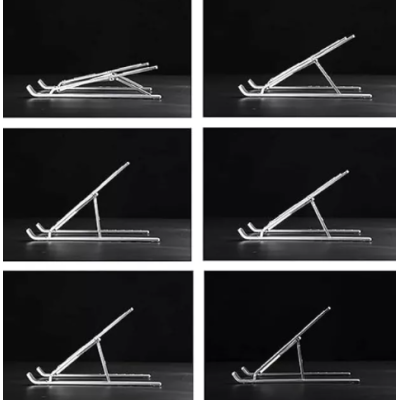 Suport tableta sau laptop plastic ABS reglaj 6 niveluri negru