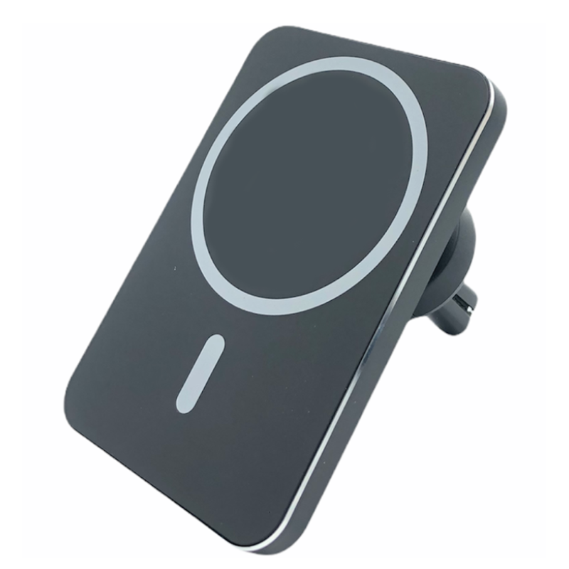 Suport telefon auto Andowl Q PD21 negru cu incarcare wireless reglabil
