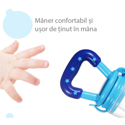 Suzeta dentitie pentru fructe  Albastru
