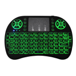 Tastatura Mini Wireless Q K07 cu Touchpad 2.4 GHz Iluminare RGB 7 Culori 