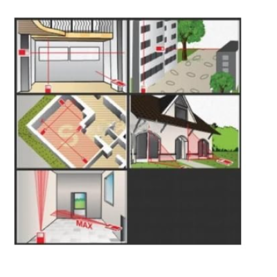 Telemetru electronic profesional cu Laser Andowl Q C3007 portocaliu