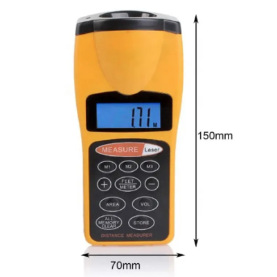 Telemetru electronic profesional cu Laser Andowl Q C3007 portocaliu