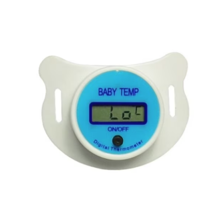 Termometru Electronic pentru Bebelusi tip Suzeta 2 in 1 cu ecran