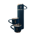 Termos 500 ml + 2 cesti otel inoxidabil albastru