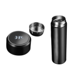 Termos cu afisaj temperatura LED Baterie durabila 0.5 L Negru