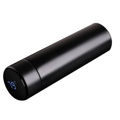 Termos cu afisaj temperatura LED Baterie durabila 0.5 L Negru