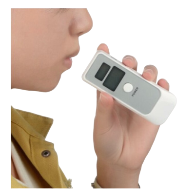 Tester de Alcoolemie digital functie de ceas cronometru Alb