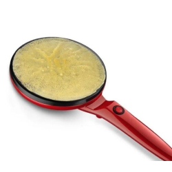 Tigaia electrica pentru clatite 20 cm ROSIE