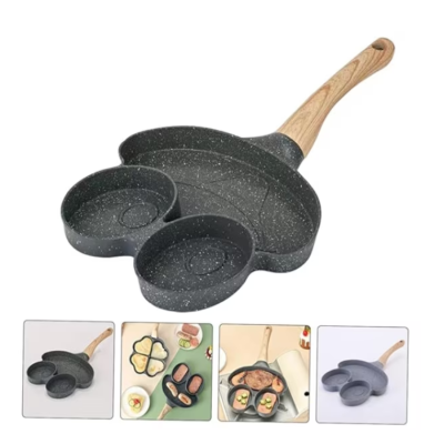 Tigaie antiaderenta cu 3 compartimente forma de broscuta