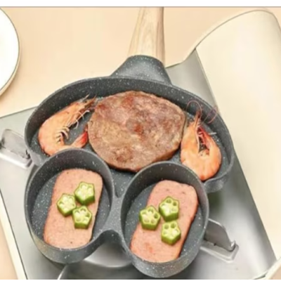 Tigaie antiaderenta cu 3 compartimente forma de broscuta