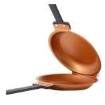 Tigaie dubla pentru clatite antiaderenta manere reci