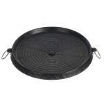 Tigaie rotunda pentru gratar AO 78288 dimensiune 32cm strat antiaderent