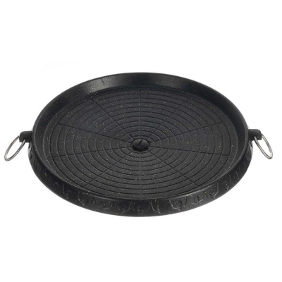 Tigaie rotunda pentru gratar AO 78288 dimensiune 32cm strat antiaderent