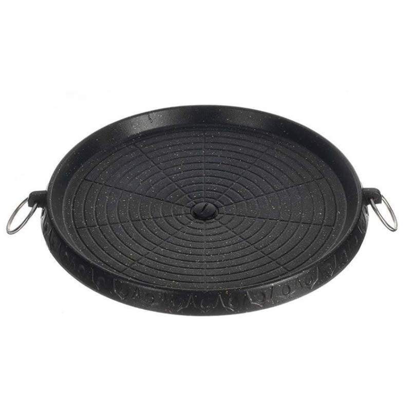 Tigaie rotunda pentru gratar AO 78288 dimensiune 32cm strat antiaderent