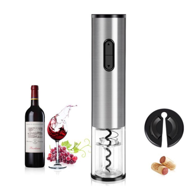 Tirbuson electric pentru sticle de vin cu dispozitiv inlaturare sigiliu Argintiu