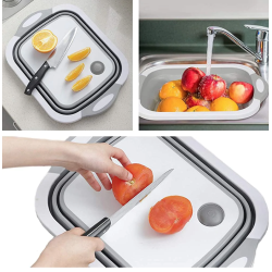 Tocator 3 in 1 multifunctional  pliabil  scurgator  uscator pentru alimente