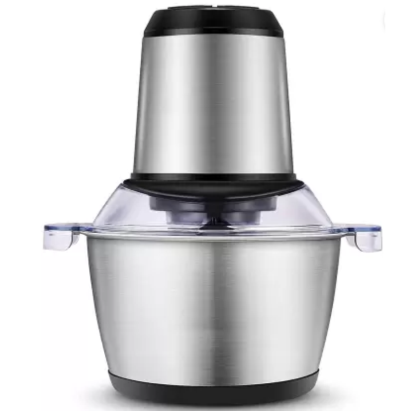 Tocator Electric Multifunctional Q JR842 650W cu 2 Viteze din Inox pentru Carne Fructe si Legume Capacitate 3L