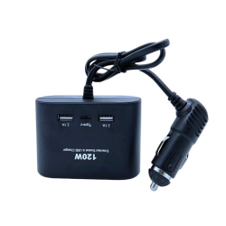 Triplu Bricheta Auto cu Fir OLESSON 1653 si 2 x USB 1 x USB C 