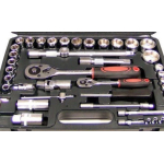 Trusa 108 Piese cu Chei clicket, Biti si Tubulare, Crom-Vanadium
