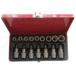 Trusa 16 piese 1/2 chei tubulare torx si capete biti torx 