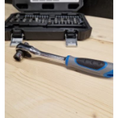 Trusa 34 piese biti clichet cu prindere dubla 1/4 biti si 3/8 tubulare